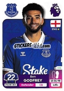 Cromo Ben Godfrey - English Premier League 2023-2024
 - Panini