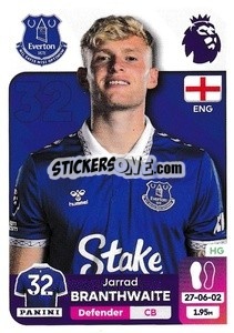 Figurina Jarrad Branthwaite - English Premier League 2023-2024
 n. 265 - Panini