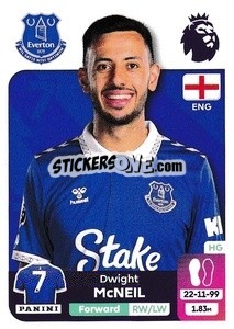 Sticker Dwight McNeil - English Premier League 2023-2024
 - Panini