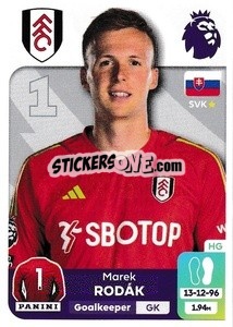 Figurina Marek Rodák - English Premier League 2023-2024
 - Panini