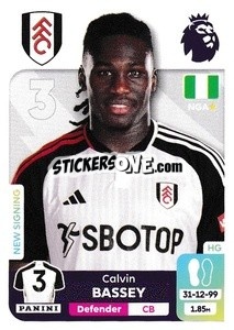 Cromo Calvin Bassey - English Premier League 2023-2024
 - Panini