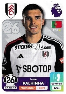 Sticker João Palhinha - English Premier League 2023-2024
 n. 299 - Panini