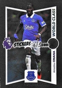 Sticker Amadou Onana (Belgium) - English Premier League 2023-2024
 n. 322 - Panini