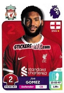 Sticker Joe Gomez - English Premier League 2023-2024
 n. 350 - Panini