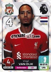 Sticker Virgil van Dijk - English Premier League 2023-2024
 n. 351 - Panini