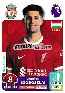 Sticker Dominik Szoboszlai - English Premier League 2023-2024
 n. 358 - Panini
