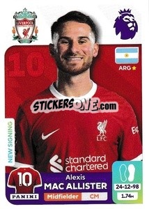 Sticker Alexis Mac Allister - English Premier League 2023-2024
 n. 359 - Panini