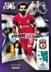 Sticker Mohamed Salah (Stat Stars) - English Premier League 2023-2024
 - Panini