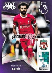 Sticker Mohamed Salah (Stat Stars) - English Premier League 2023-2024
 n. 375 - Panini