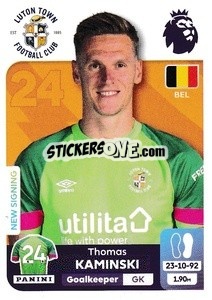 Sticker Thomas Kaminski - English Premier League 2023-2024
 n. 378 - Panini