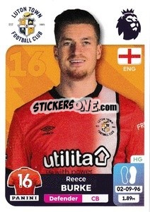 Sticker Reece Burke - English Premier League 2023-2024
 n. 384 - Panini