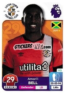 Sticker Amari'i Bell - English Premier League 2023-2024
 - Panini