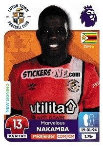 Figurina Marvelous Nakamba - English Premier League 2023-2024
 n. 388 - Panini