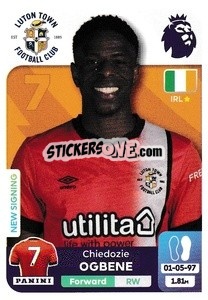 Figurina Chiedozie Ogbene - English Premier League 2023-2024
 n. 394 - Panini