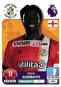 Cromo Elijah Adebayo - English Premier League 2023-2024
 n. 396 - Panini