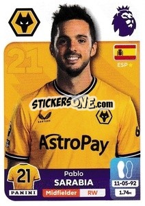 Sticker Pablo Sarabia - English Premier League 2023-2024
 n. 623 - Panini