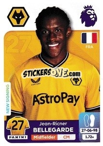 Cromo Jean-Ricner Bellegarde - English Premier League 2023-2024
 n. 624 - Panini