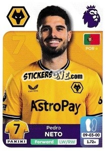 Sticker Pedro Neto - English Premier League 2023-2024
 - Panini