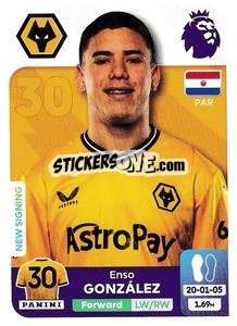 Cromo Enso González - English Premier League 2023-2024
 - Panini
