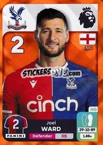 Cromo Joel Ward - English Premier League 2023-2024
 n. 229o - Panini