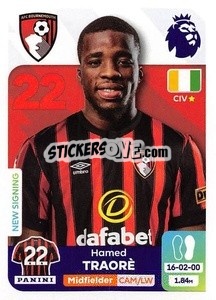 Sticker Hamed Junior Traorè - English Premier League 2023-2024
 n. 39 - Panini