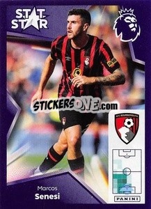 Sticker Marcos Senesi (Stat Stars) - English Premier League 2023-2024
 n. 48 - Panini