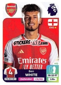 Sticker Ben White - English Premier League 2023-2024
 n. 56 - Panini
