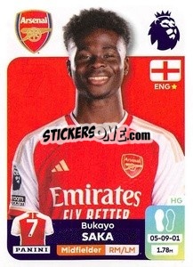 Sticker Bukayo Saka - English Premier League 2023-2024
 - Panini