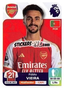 Sticker Fábio Vieira - English Premier League 2023-2024
 n. 67 - Panini