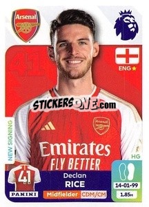 Sticker Declan Rice - English Premier League 2023-2024
 - Panini