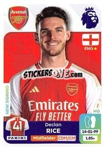 Sticker Declan Rice - English Premier League 2023-2024
 n. 68 - Panini