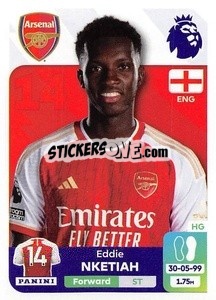 Sticker Eddie Nketiah - English Premier League 2023-2024
 n. 71 - Panini