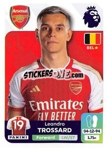 Sticker Leandro Trossard - English Premier League 2023-2024
 n. 72 - Panini