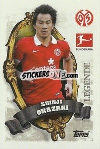 Sticker Shinji Okazaki (1.FSV Mainz 05) - German Football Bundesliga 2023-2024 n. BL-20 - Topps