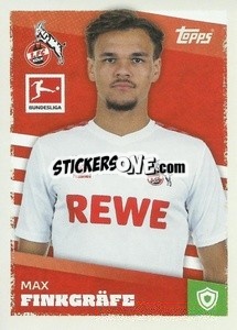 Sticker Max Finkgräfe - German Football Bundesliga 2023-2024 - Topps
