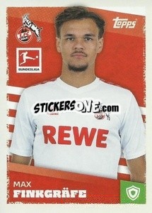 Figurina Max Finkgräfe - German Football Bundesliga 2023-2024 - Topps