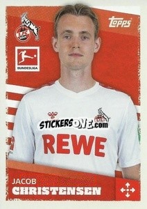Sticker Jacob Christensen - German Football Bundesliga 2023-2024 - Topps