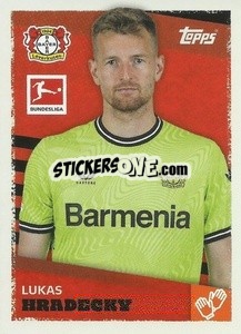 Sticker Lukas Hradecky - German Football Bundesliga 2023-2024 - Topps
