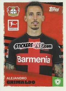Sticker Alejandre Grimaldo - German Football Bundesliga 2023-2024 - Topps