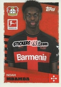 Figurina Noah Mbamba - German Football Bundesliga 2023-2024 - Topps