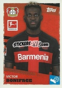 Sticker Victor Boniface - German Football Bundesliga 2023-2024 - Topps
