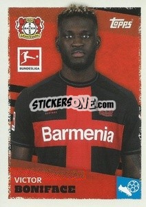 Cromo Victor Boniface - German Football Bundesliga 2023-2024 - Topps