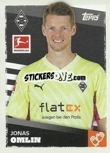 Sticker Jonas Omlin - German Football Bundesliga 2023-2024 - Topps