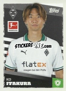 Sticker Ko Itakura - German Football Bundesliga 2023-2024 - Topps