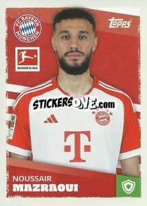Sticker Noussair Mazraoui - German Football Bundesliga 2023-2024 - Topps