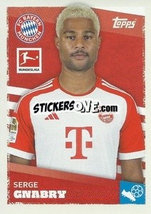 Sticker Serge Gnabry - German Football Bundesliga 2023-2024 - Topps