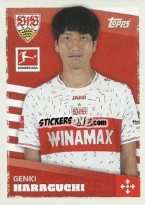 Figurina Genki Haraguchi - German Football Bundesliga 2023-2024 - Topps