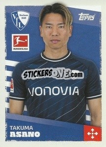 Sticker Takuma Asano - German Football Bundesliga 2023-2024 - Topps