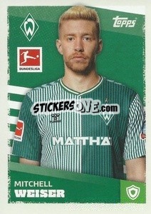 Sticker Mitchell Weiser - German Football Bundesliga 2023-2024 - Topps
