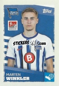 Sticker Marten Winkler (Hertha BSC) - German Football Bundesliga 2023-2024 - Topps